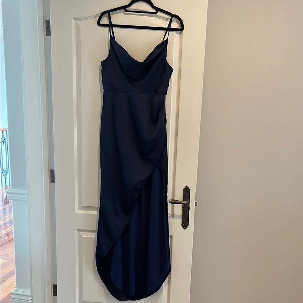Elegant Navy Blue Women's Dress